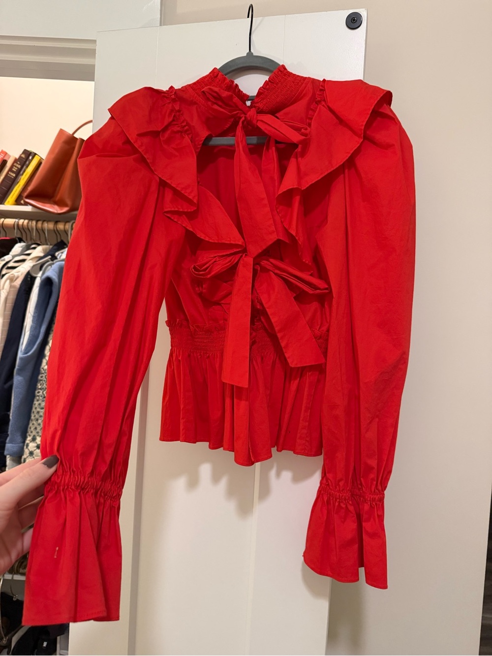 Sea New York Red Ruffle Top - Picture 2 of 3